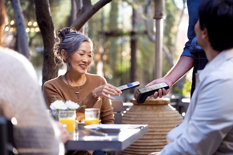 people dining at cafe outdoors