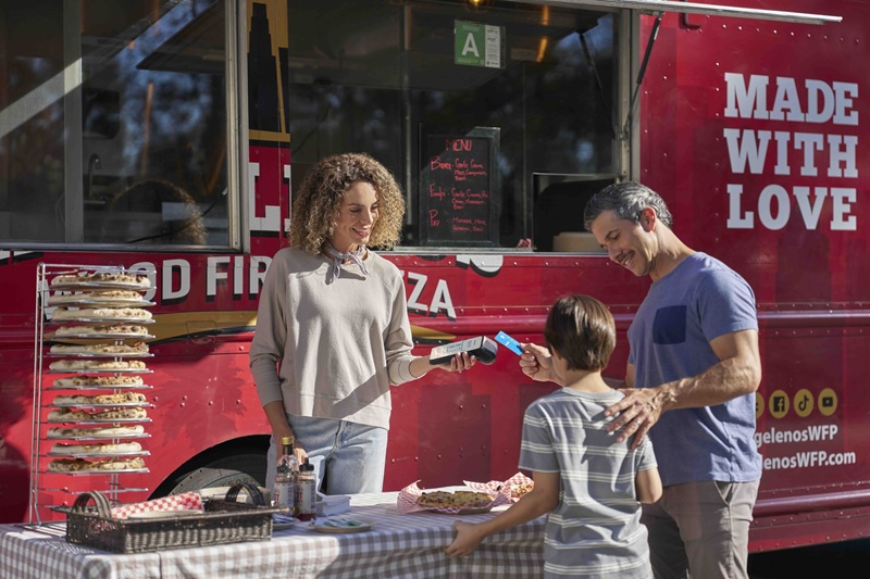 Red food truck